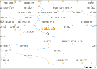 map of Escles