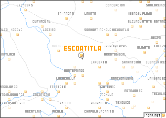 map of Escoatitla