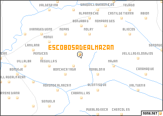 map of Escobosa de Almazán