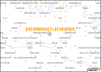 map of Escombres-et-le-Chesnois