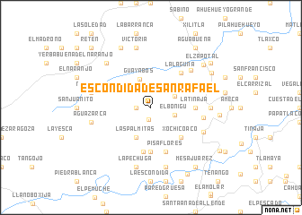 map of Escondida de San Rafael