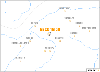 map of Escondido