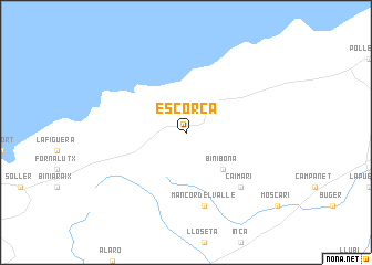 map of Escorca
