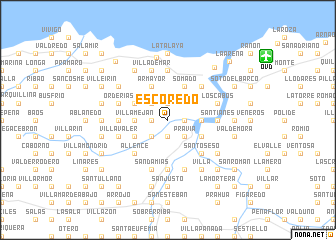 map of Escoredo