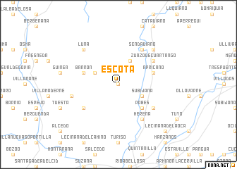 map of Escota