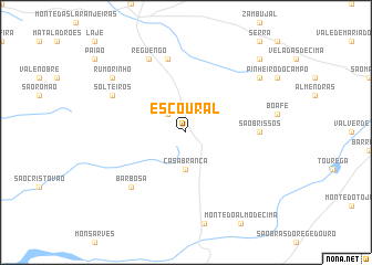 map of Escoural