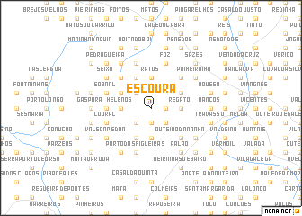 map of Escoura