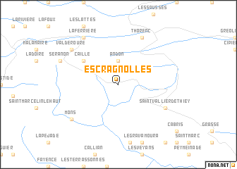 map of Escragnolles