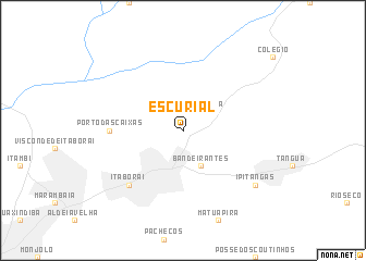 map of Escurial