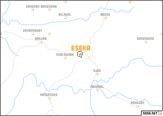 map of Eséka