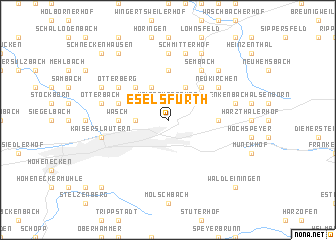 map of Eselsfürth
