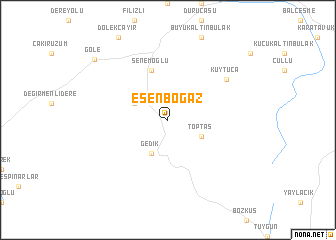 map of Esenboğaz