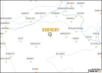map of Esençay