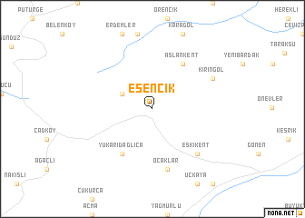 map of Esencik