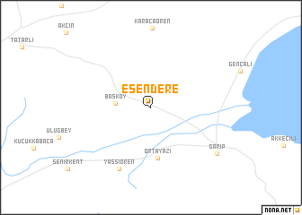 map of Esendere