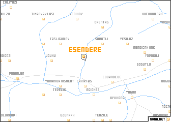 map of Esendere