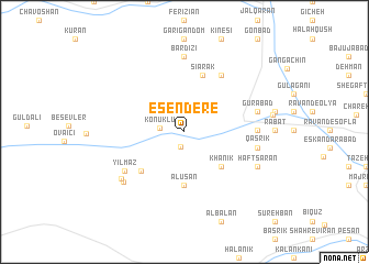 map of Esendere