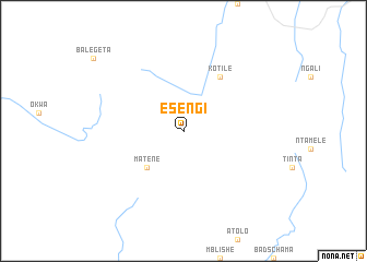 map of Esengi