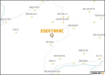 map of Esenyamaç