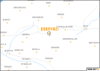 map of Esenyazı