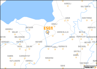 map of Eşen