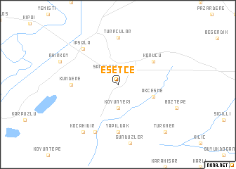 map of Esetçe