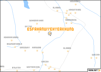 map of Eşfahānū\