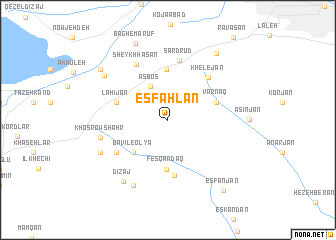 map of Esfahlān