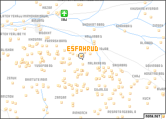 map of Esfahrūd