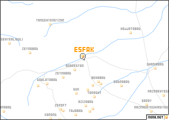 map of Eşfāk