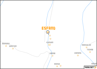 map of Esfand