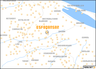 map of Esfaqan Sar
