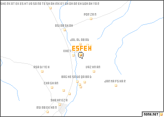 map of Esfeh