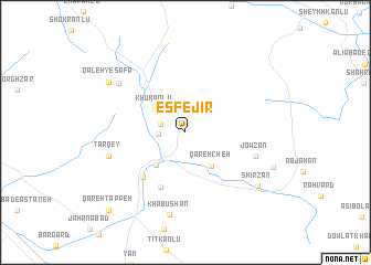 map of Esfejīr