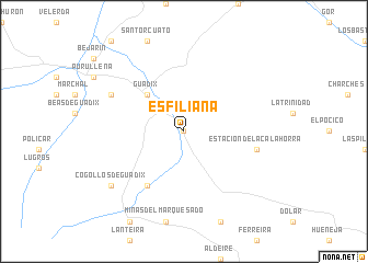 map of Esfiliana