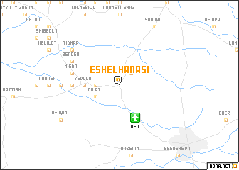 map of Eshel HaNasi