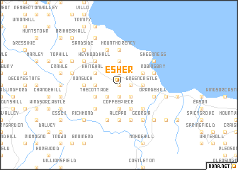 map of Esher