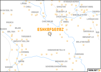 map of Eshkaf Derāz