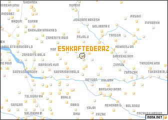 map of Eshkaft-e Derāz