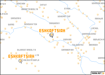 map of Eshkaft Sīāh