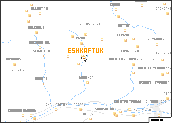 map of Eshkaftūk