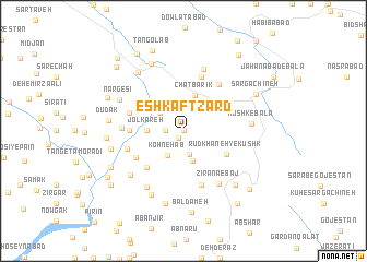 map of Eshkaft Zard