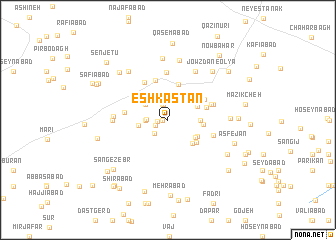 map of Eshkastān