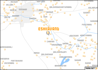 map of Eshkāvand