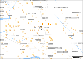 map of Eshkoftestān