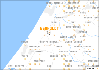 map of Eshkolot