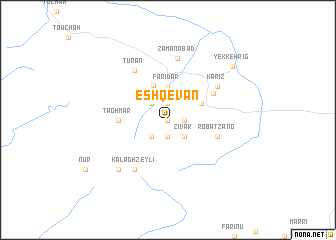 map of ‘Eshqevān
