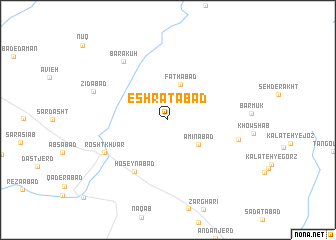 map of ‘Eshratābād