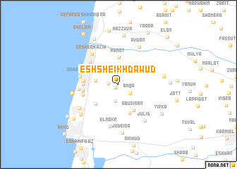 map of Esh Sheikh Dāwūd