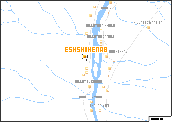 map of Esh Shihenab